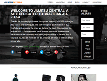 Tablet Screenshot of jiujitsucentral.com